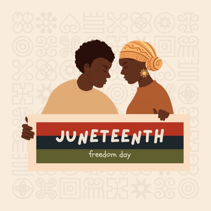 Happy Juneteenth graphic